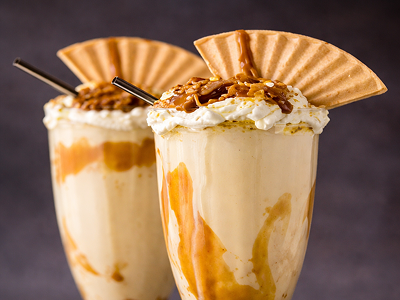 Banana Salted Caramel Milkshake